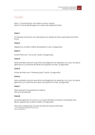 Dossier de produção