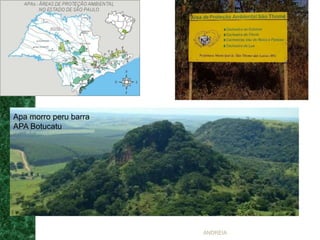 ANDREIA
Apa morro peru barra
APA Botucatu
 