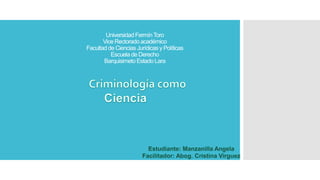 Universidad FermínToro
Vice Rectorado académico
Facultad de Ciencias Jurídicas y Políticas
Escuela de Derecho
Barquisimeto Estado Lara
 