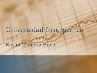 Universidad Insurgentes
Karina Zamora Bucio

 