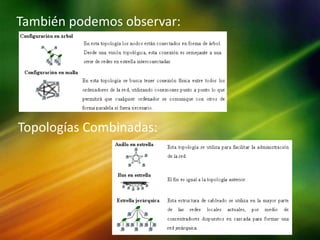 También podemos observar:
Topologías Combinadas:
 
