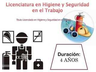 Duración:
4 AÑOS
 