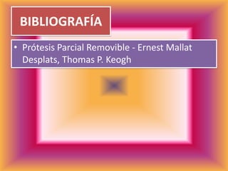 BIBLIOGRAFÍAPrótesis Parcial Removible - ErnestMallatDesplats, Thomas P. Keogh
