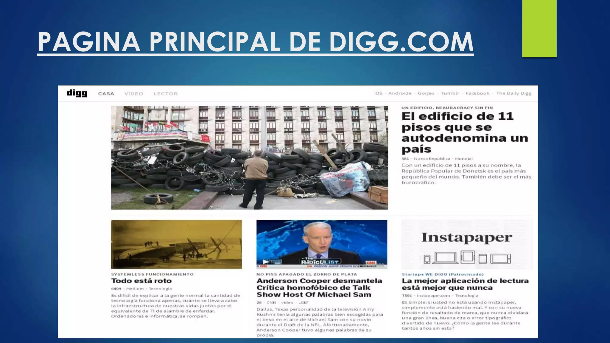 PAGINA PRINCIPAL DE DIGG.COM
 
