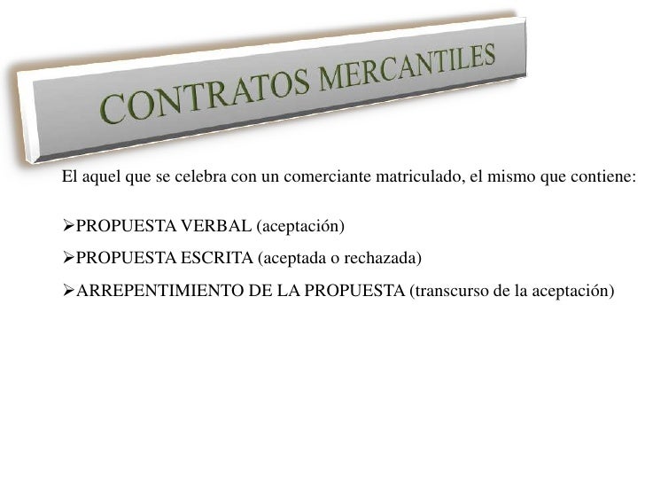 contratos mercantiles