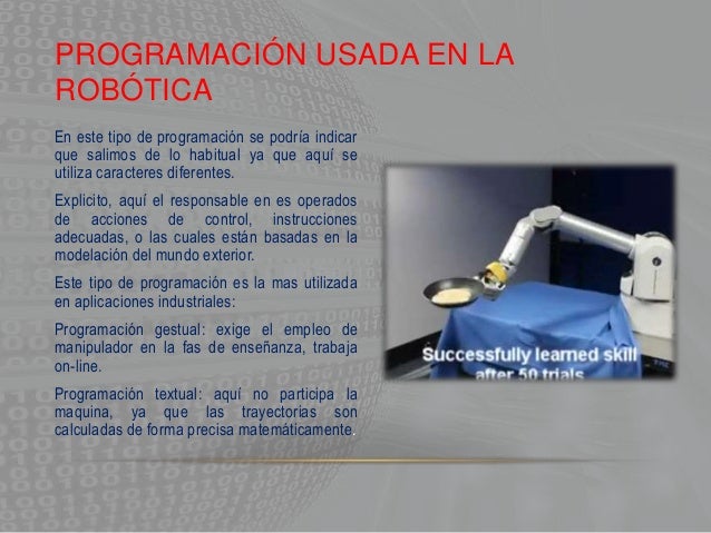 Lenguajes de programacion para Robotica
