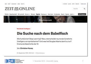 1. November 2018 – Universität Leipzig 7
 