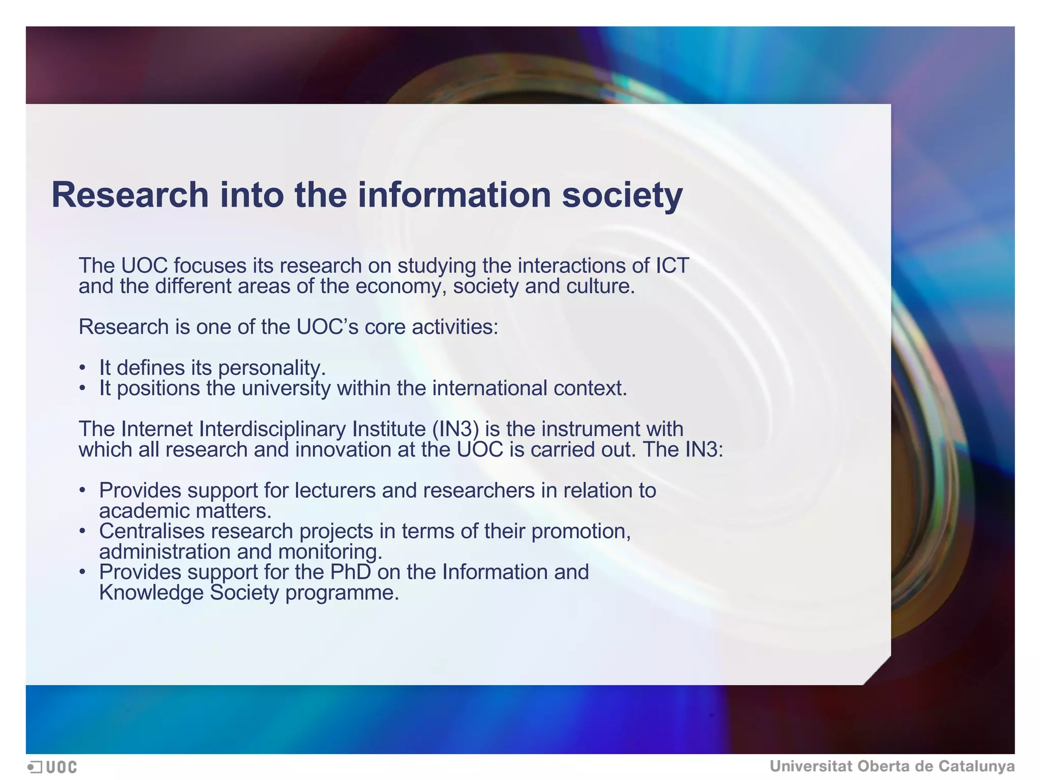 Open University of Catalonia (the online university)
