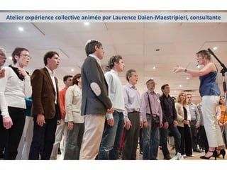 Atelier expérience collective animée par Laurence Daien-Maestripieri, consultante
 