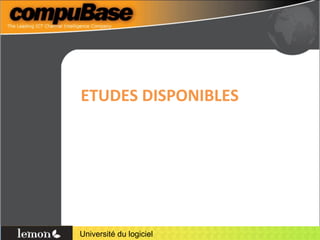ETUDES DISPONIBLES 