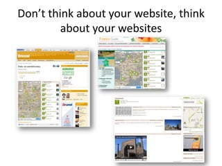 Denk niet aan jouw website, denk aan jouw websitesMashups