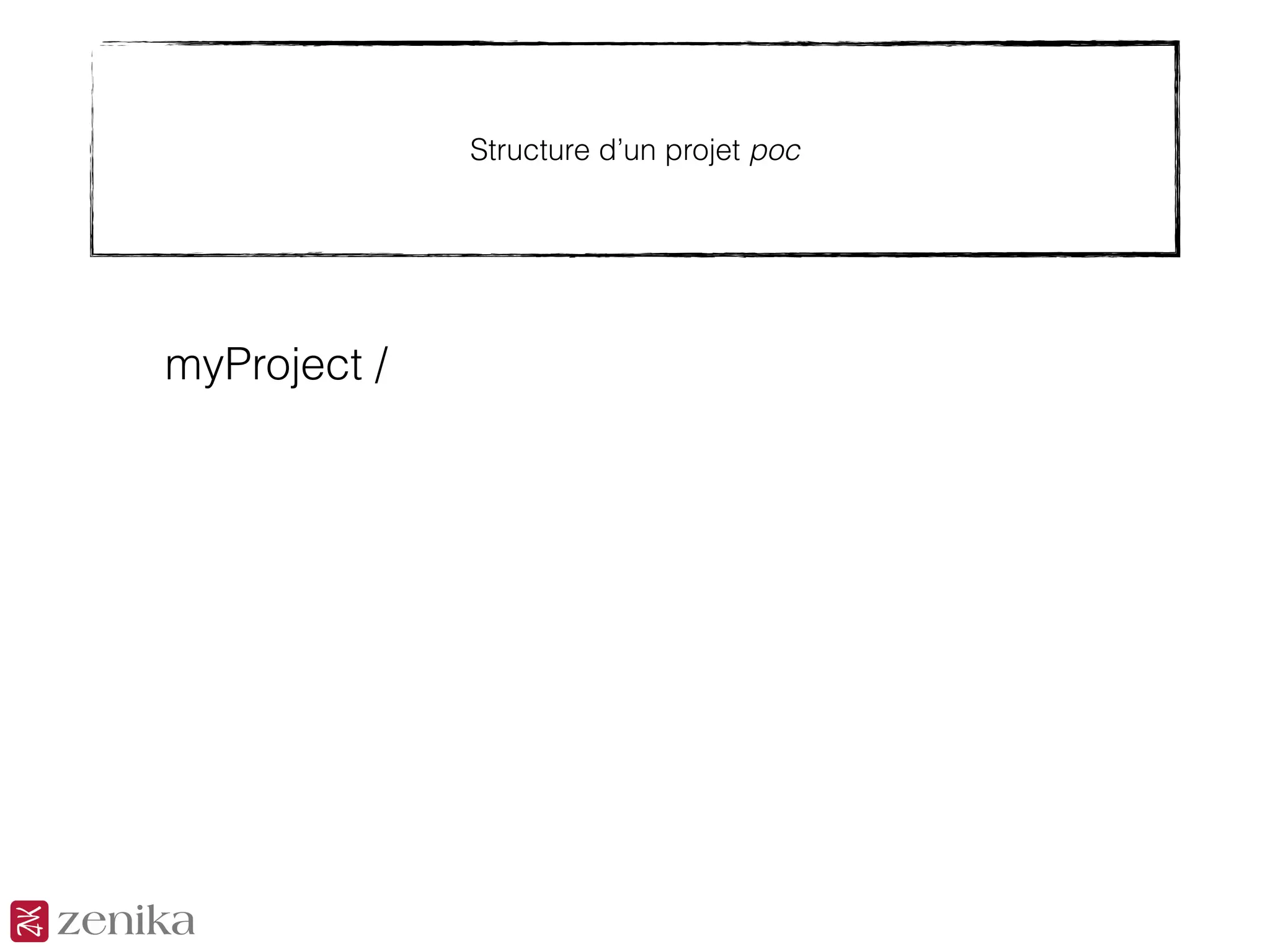 Structure d’un projet poc
myProject /
 