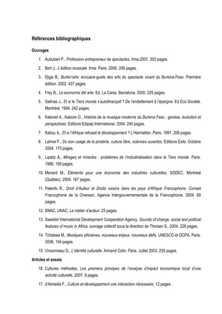 Bibliographie du Mémoire de Master de Jérémie Agbodjavou