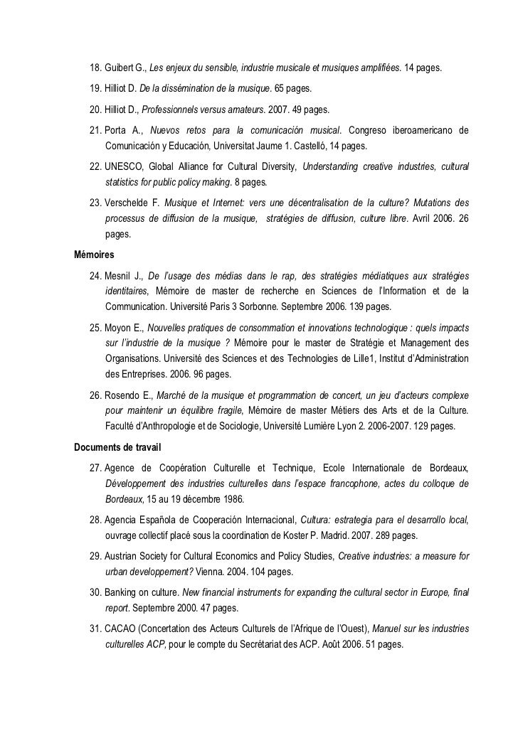 Bibliographie du Mémoire de Master de Jérémie Agbodjavou