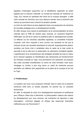Projet de Mémoire de Master en Management de la Culture et des Médias | PDF