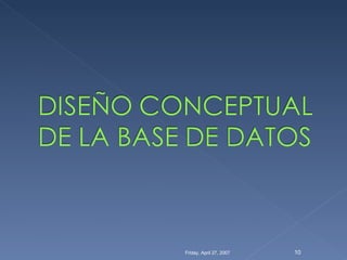 UNIVERSITY ACCOMMODATION OFFICE DISEÑO CONCEPTULA Y LÓGICO Slide 10
