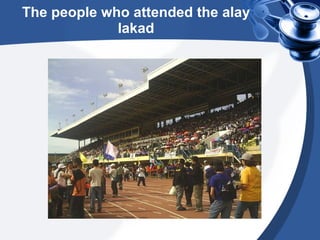 The people who attended the alay lakad 