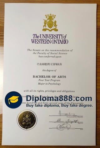 Where to order fake University Western Ontario degree certificate?