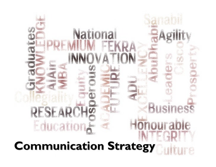 Internal communication strategy university