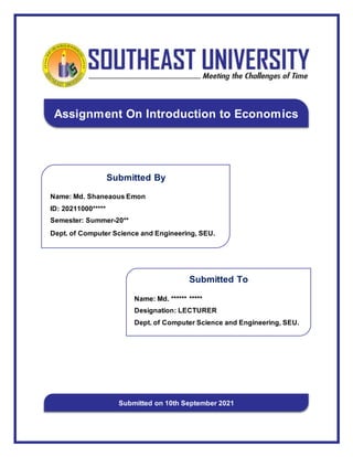 masters assignment cover page