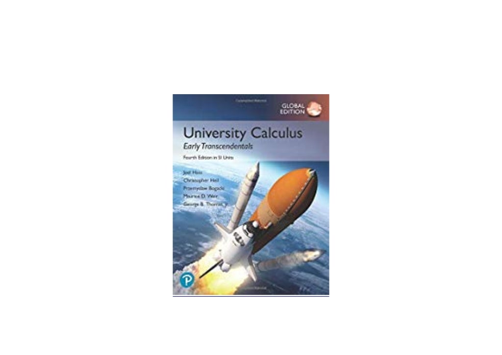 ~[DOWNLOAD_EBOOK]~ University Calculus Early Transcendentals in SI Un…