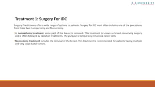 INVASIVE DUCTAL BREAST CANCER: SIGNS, TREATMENTS, & SURVIVAL RATE | PPTX