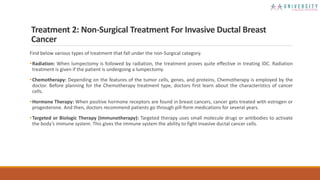 INVASIVE DUCTAL BREAST CANCER: SIGNS, TREATMENTS, & SURVIVAL RATE | PPTX