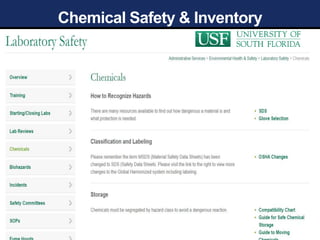 Chemical Safety & Inventory
 