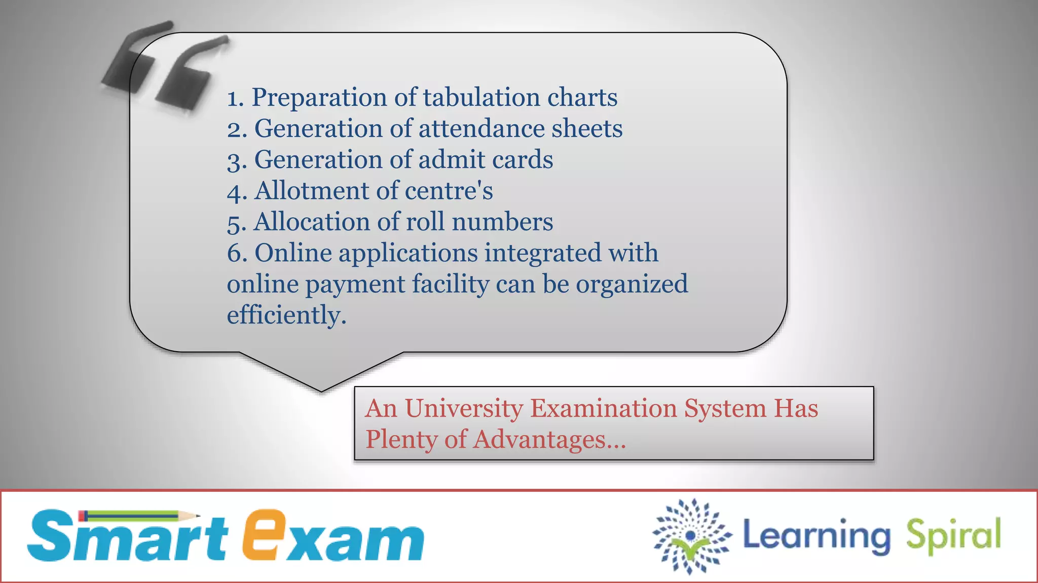 University examination system
