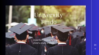 01
02
-
University
Findo
A perfect choice for your
child's study in 2022.
 