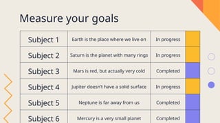 University Goals by template año de creacion 2023 | PPTX