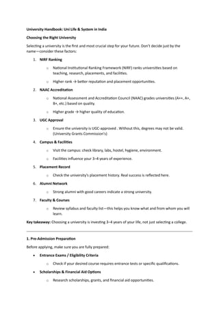 University Handbook - Admission, Campus, and Graduation.pdf