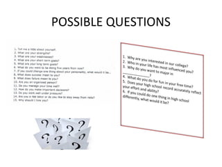 POSSIBLE QUESTIONS