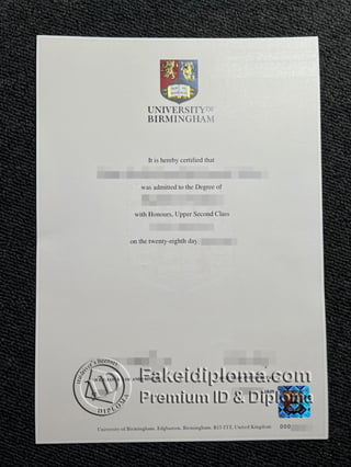 University of Birmingham diploma