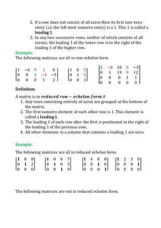 Successive Rows Matrices and its Applications to Solve Some Methods of Systems of ...