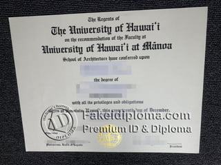 University of Hawaii degree