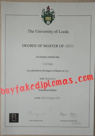 University of Leeds Diploma buy fake diploma