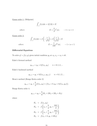 University of manchester mathematical formula tables | PDF