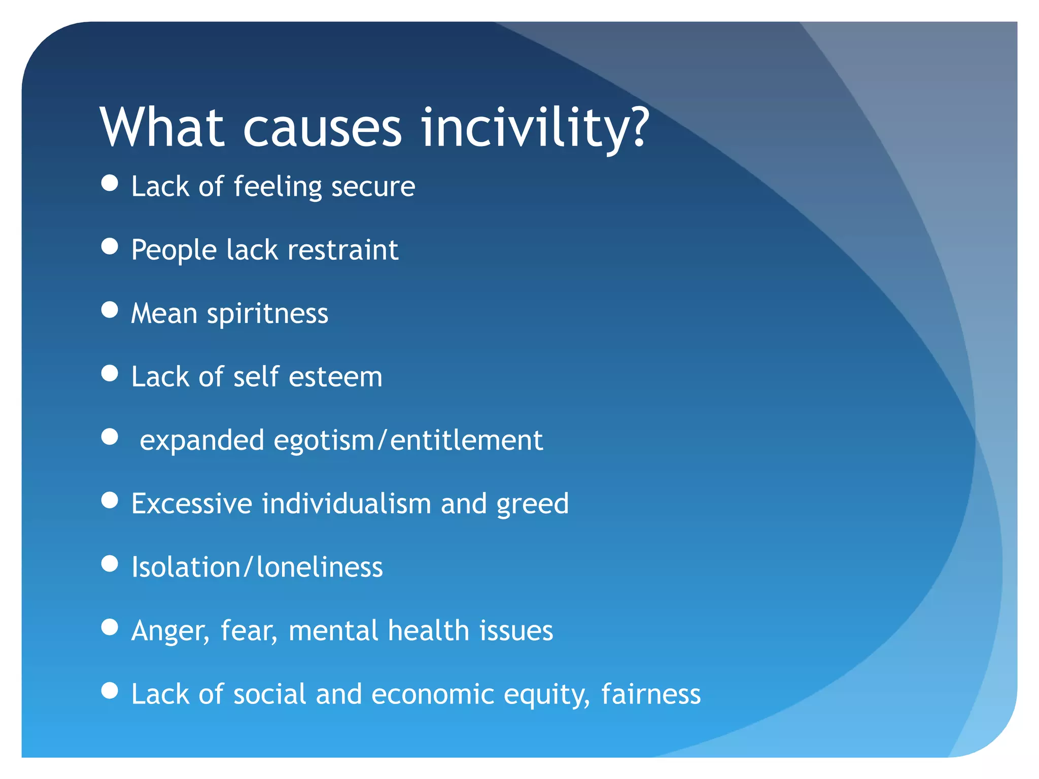 University of Maryland Presentation on Civility | PPT