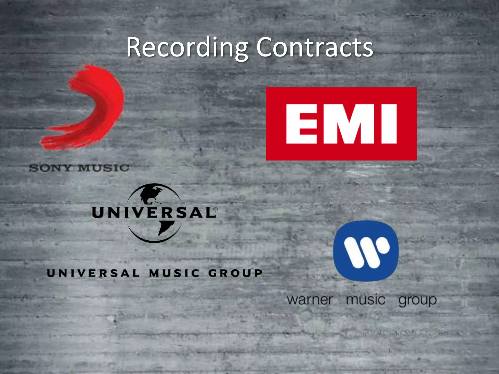 Recording Contracts
 