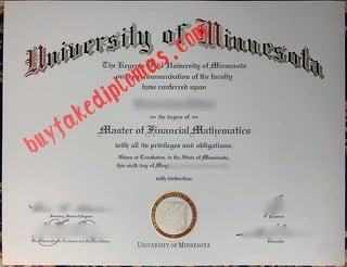University of Minnesota Degree buy fake degree