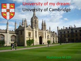 University Of My dream PPTX University Of My dream PPTX