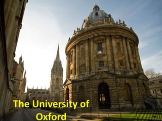 The University of
Oxford
 
