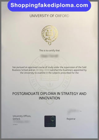 University of Oxford fake diploma from shoppingfakediploma.com