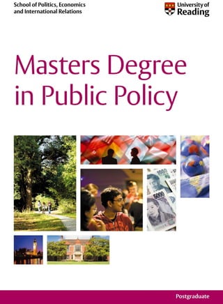 University of Reading -- Masters Degree in Public Policy