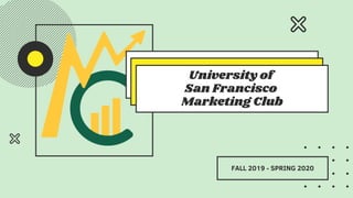 FALL 2019 - SPRING 2020
University of
San Francisco
Marketing Club
 