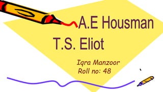 Students Name
Iqra Manzoor
Roll no: 48
 