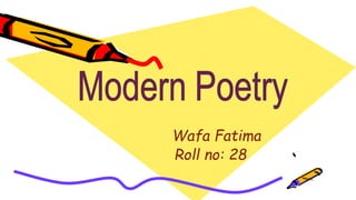 Students Name
Wafa Fatima
Roll no: 28
 