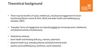 Community based intergenerational engagement - University of ...