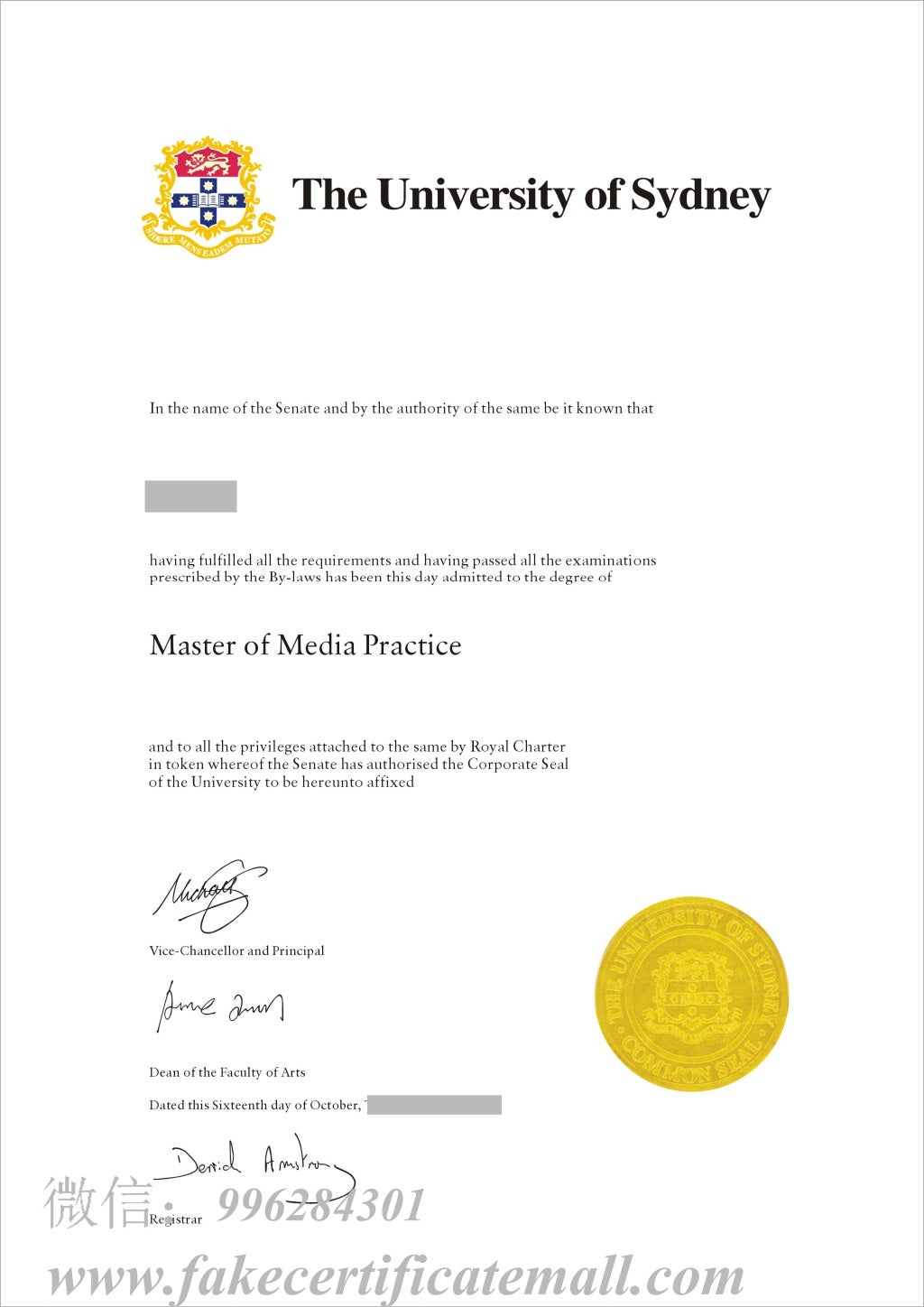 cricos registered coursework degree university of sydney